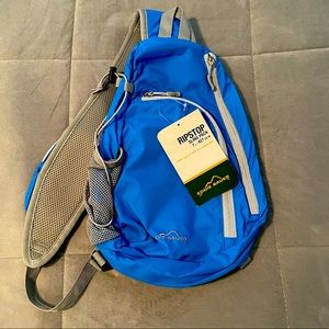 ❌SOLD❌Eddie Bauer Ripstop Sling Pack Backpack Blue